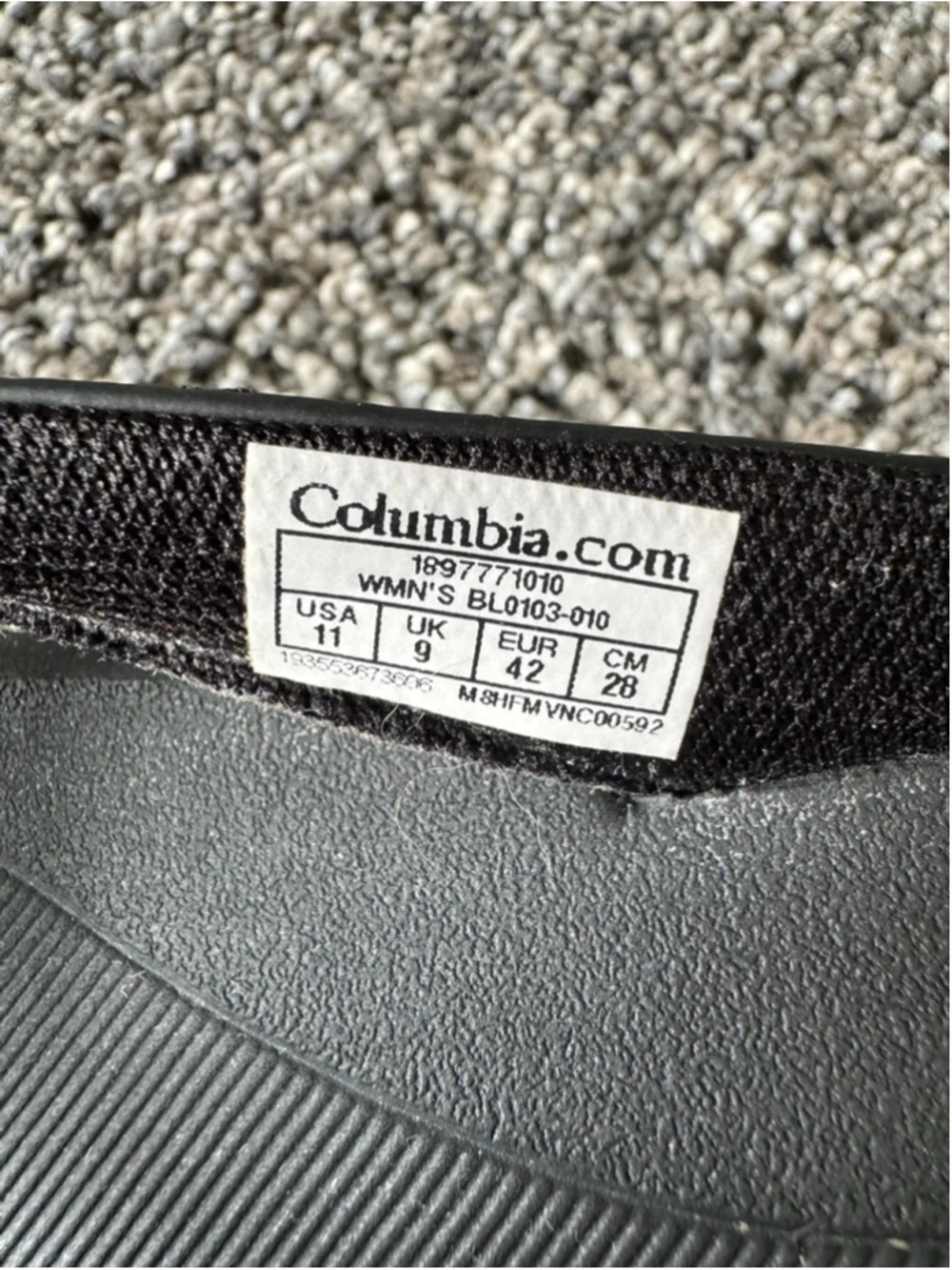 Women's Columbia Black Sandals Size 11